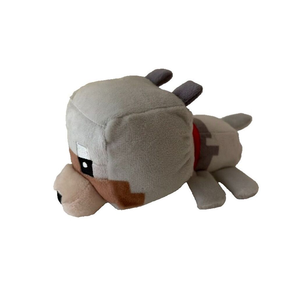 Minecraft Wolf Dog Plush Stuffed Animal Mini 4" Gray Mojang